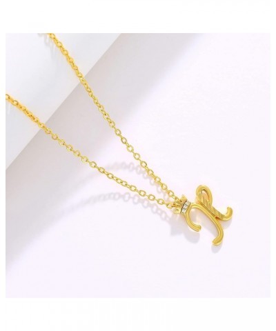 Women Necklace Letter Necklace Women's Shiny Zircon Brass Gold Plated Pendant Necklace Gift Mother Friends Lovers Women's Gif...