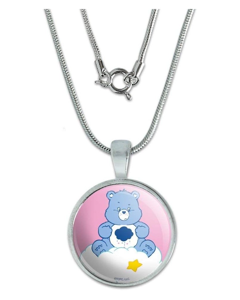 Care Bears Grumpy Bear 0.75" Pendant with Sterling Silver Plated Chain $9.89 Necklaces