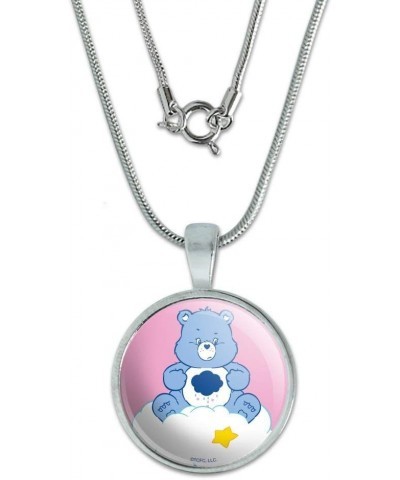 Care Bears Grumpy Bear 0.75" Pendant with Sterling Silver Plated Chain $9.89 Necklaces