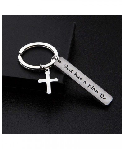 Religious Gifts Inspirational Quote Keychain God Has a Plan Christian Jewelry for Friend Family Member Faith Keyring God Has ...