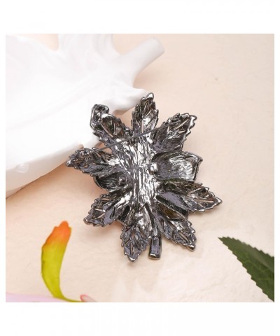 Rehinestone Flower Brooch Pin for Women Girls Exquisite Blooming Floral Bouquet Corsage Lapel Pins Dress Decoration Gifts for...