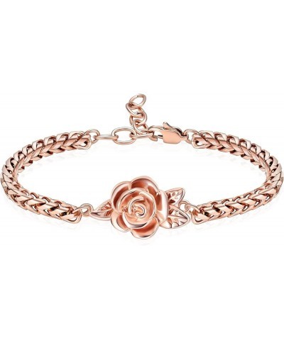 Cremation Jewelry Rose Flower Urn Bracelet for Ashes for Women Adjustable Keepsake Memorial Bracelet Urn Bangle Ashes Holder ...