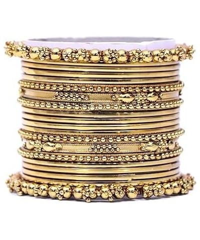 Traditional Antique Bangles Set Fashion Vintage Ethnic Bollywood Stylish Indian Jewelry Gift for Women Girls Gold-Set1 2.6 $1...