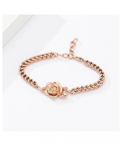 Cremation Jewelry Rose Flower Urn Bracelet for Ashes for Women Adjustable Keepsake Memorial Bracelet Urn Bangle Ashes Holder ...