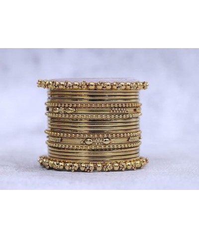 Traditional Antique Bangles Set Fashion Vintage Ethnic Bollywood Stylish Indian Jewelry Gift for Women Girls Gold-Set1 2.6 $1...