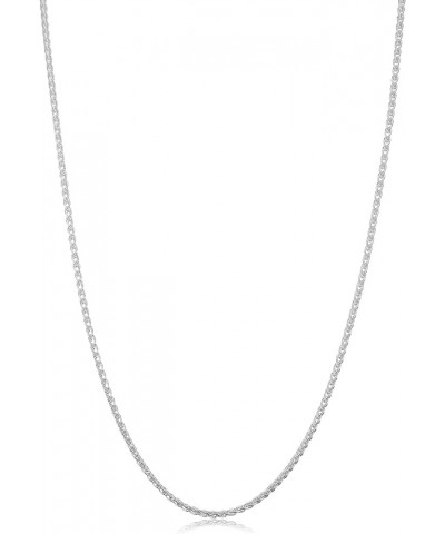 925 Sterling Silver Round Wheat Chain Necklace (1 mm, 1.5 mm, 2 mm or 2.6 mm) | Made in Italy 30 inch 1.5 mm wide $9.97 Neckl...