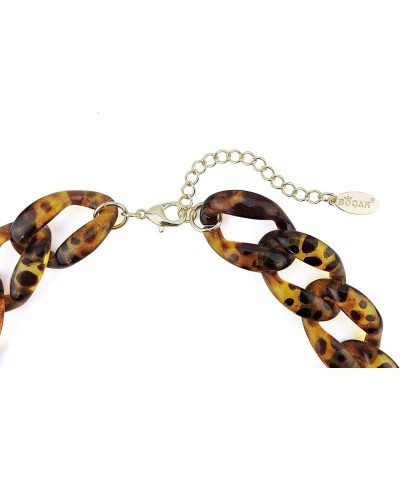 Statement Chunky Fashion Acrylic Beads Choker Chain Necklace for Women Gifts Leopard $11.54 Necklaces