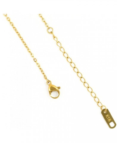 Gold Plated Chain Necklace Gold Dainty Choker Layered Necklace Jewelry 16IN drop shape,CZ $8.99 Necklaces