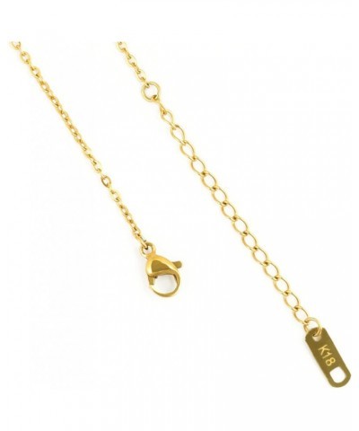 Gold Plated Chain Necklace Gold Dainty Choker Layered Necklace Jewelry 16IN drop shape,CZ $8.99 Necklaces