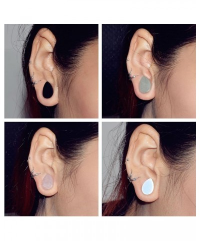 8Pcs 2g-5/8 Oversized Teardrop Ear Gauge Plugs Tunnels Saddle Expander Piercing Jewelry 1/2"(12mm) $11.22 Body Jewelry