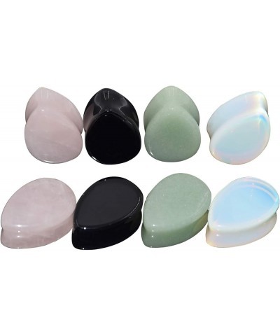 8Pcs 2g-5/8 Oversized Teardrop Ear Gauge Plugs Tunnels Saddle Expander Piercing Jewelry 1/2"(12mm) $11.22 Body Jewelry