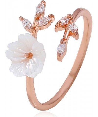 Airlove Cherry Blossoms Ring Sakura Jewelry Flower Vine Twined Finger Adjustable Open Tail $3.65 Rings