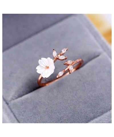 Airlove Cherry Blossoms Ring Sakura Jewelry Flower Vine Twined Finger Adjustable Open Tail $3.65 Rings