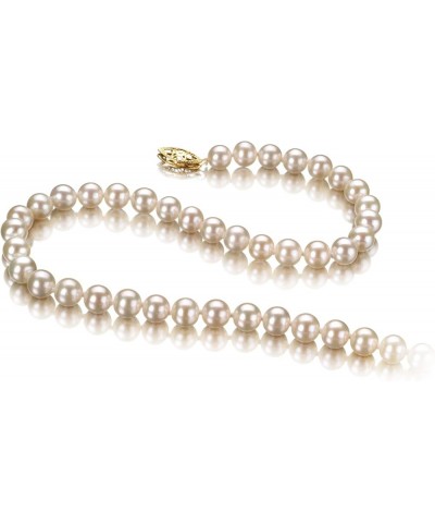 White 5.5-6mm AAA Quality Freshwater Cultured Pearl Necklace For Women 51.0 Inches $59.16 Necklaces