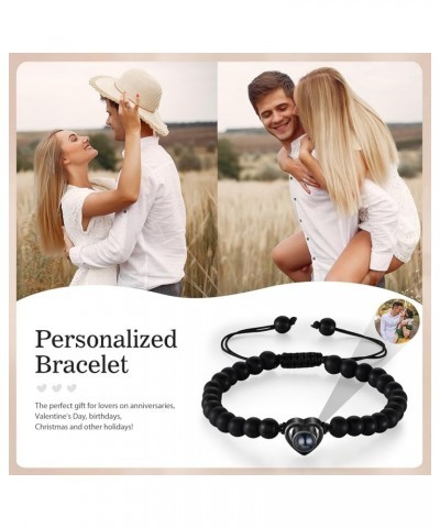 Bracelet with Picture inside Picture Bracelet Personalized Photo Custom Projection Bracelets with Photos Beaded Bracelet Cust...