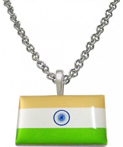 India Flag Pendant Necklace $21.99 Necklaces