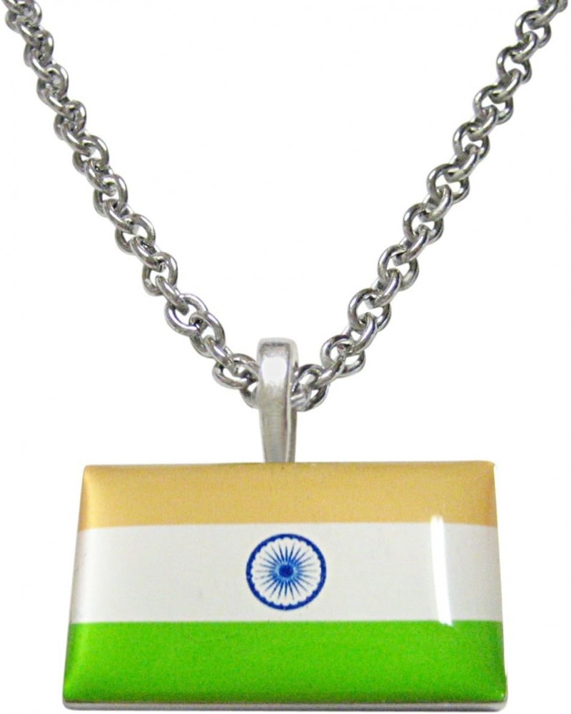 India Flag Pendant Necklace $21.99 Necklaces