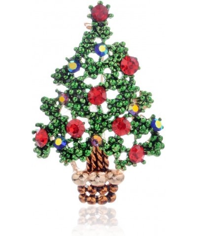 Rhinestone Crystal Christmas Tree Brooch Pin Decorations Ornaments Gifts Clever treatment $4.51 Brooches & Pins