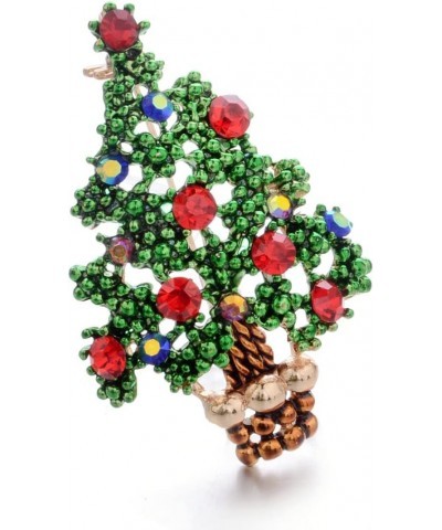 Rhinestone Crystal Christmas Tree Brooch Pin Decorations Ornaments Gifts Clever treatment $4.51 Brooches & Pins