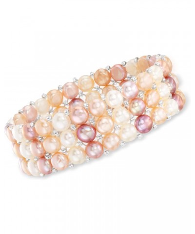 6-7mm Multicolored Cultured Pearl 3-Row Stretch Bracelet. 7 inches $32.29 Bracelets