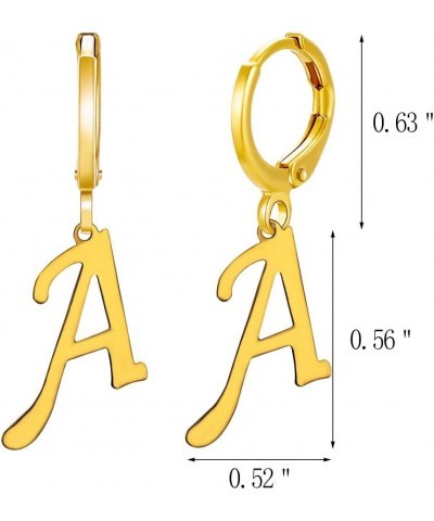 Initial Earrings for Women,Small Huggie Hoop Earrings Gold Initial Earrings for Girls R $10.19 Earrings