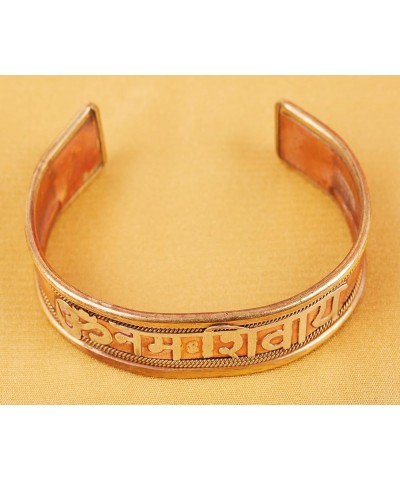 Indian Hand Crafted Healing Copper Bracelet Chakra Jewelry Cuff Gift Women Men. Spiritual message Om Namah Shivay $10.59 Brac...