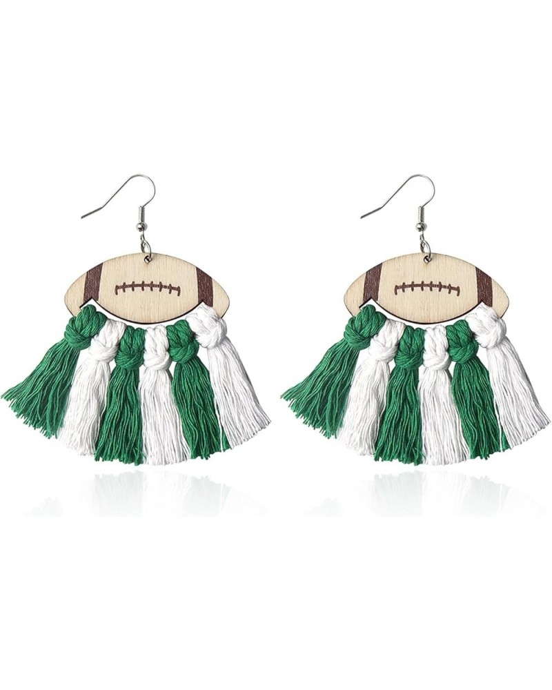 Football Earrings Rugby Dangle Pendant Earrings Cheerleader Fashion Jewelry Gift Earrings for Sports Themed Decoration Style ...