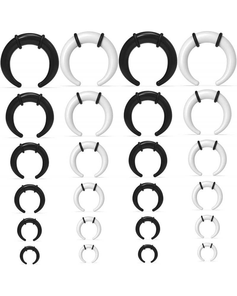 Septum stretching kit 14G 12G 8G 6G 4G 2G Acrylic Pincher Tapers Septum Rings Ear Gauges Stretching Expander Kit & Stretched ...