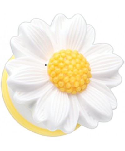 Cutesy Daisy Flower Single Flared Ear Gauge Plug (Sold by Pair) 7/16", White/Yellow $9.66 Body Jewelry