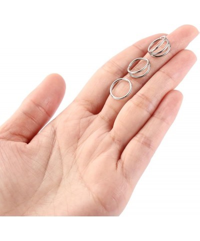 3pcs Nose Rings Hoops Double Nose Ring 316L Surgical Steel Cartilage Earrings 20G/18G/16G Septum Rings Conch Piercing Helix E...