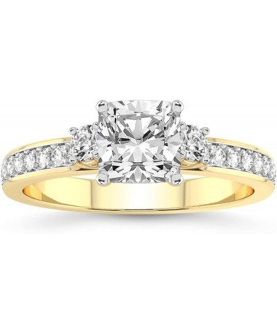 1 Ct - 5 Ct | IGI Certified Lab Grown Diamond Ring | 14K Or 18K White, Yellow Or Rose Gold | Trilogy Three Stone Lab Diamond ...