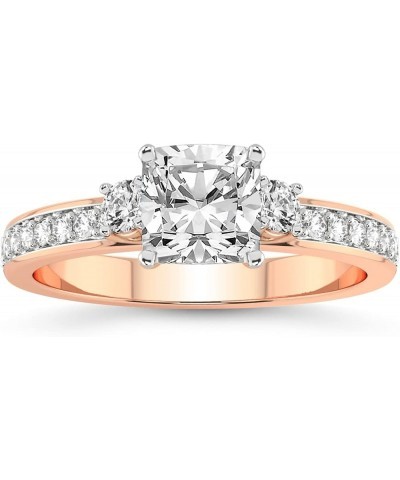 1 Ct - 5 Ct | IGI Certified Lab Grown Diamond Ring | 14K Or 18K White, Yellow Or Rose Gold | Trilogy Three Stone Lab Diamond ...