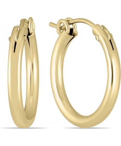 14K Yellow Gold Filled Hoop Earrings (12mm - 76mm) 19mm $27.47 Earrings