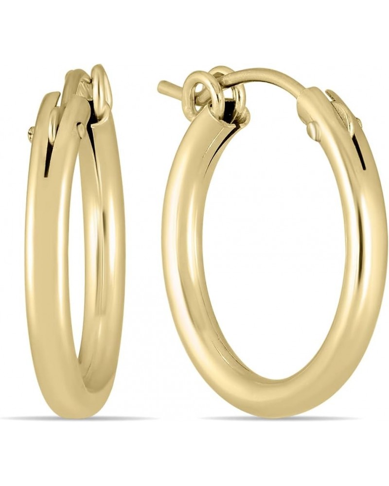 14K Yellow Gold Filled Hoop Earrings (12mm - 76mm) 19mm $27.47 Earrings