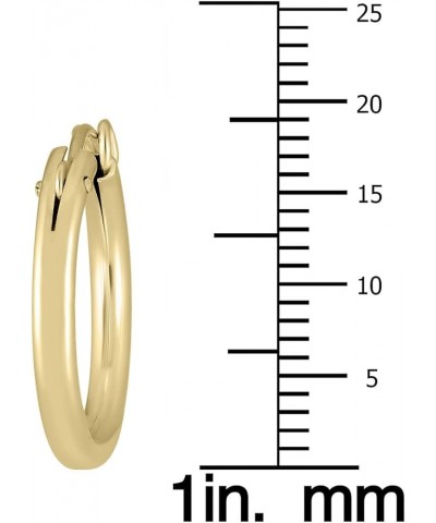 14K Yellow Gold Filled Hoop Earrings (12mm - 76mm) 19mm $27.47 Earrings