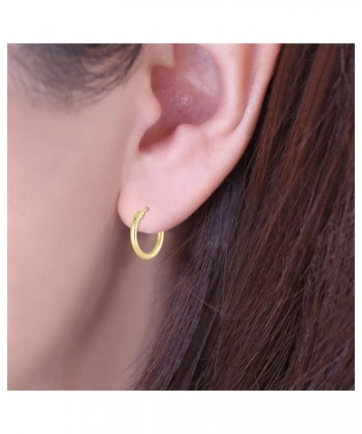 14K Yellow Gold Filled Hoop Earrings (12mm - 76mm) 19mm $27.47 Earrings