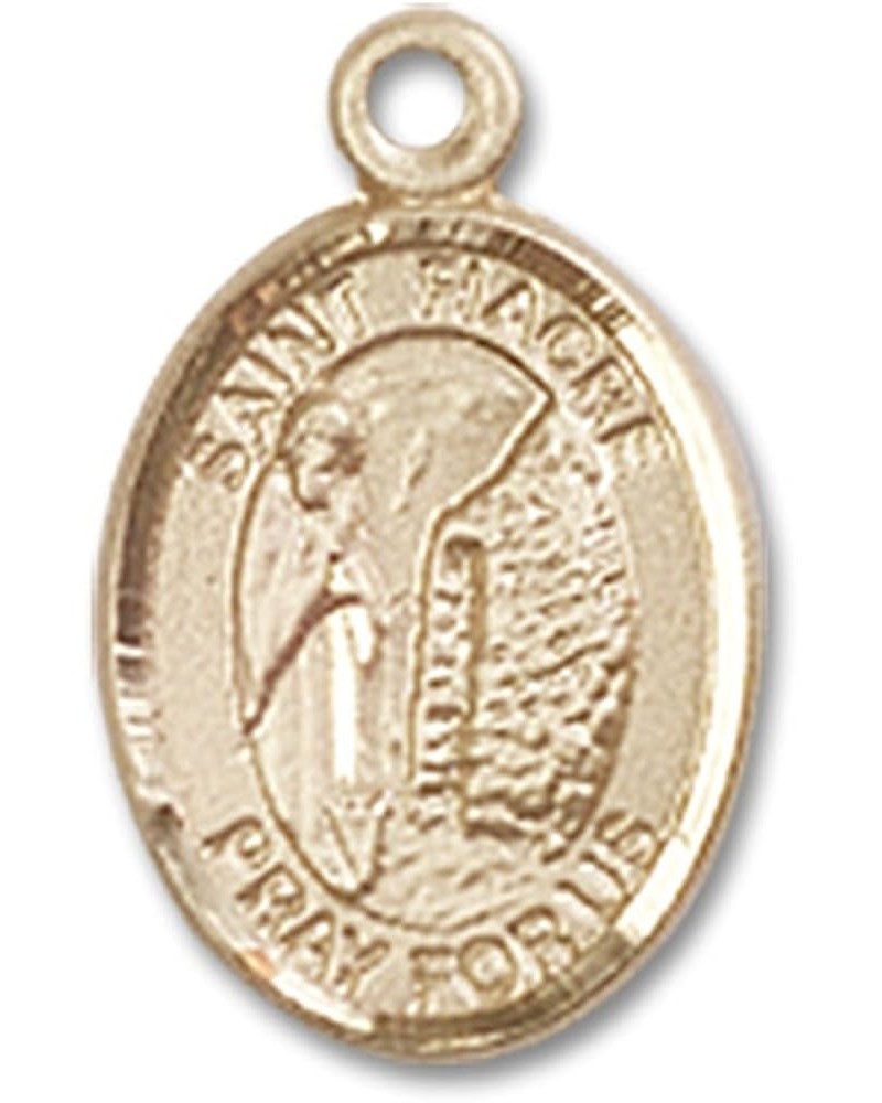 14 Karat Gold Catholic Patron Saint Medal Petite Charm Pendant, 1/2 Inch Saint Fiacre $100.58 Pendants