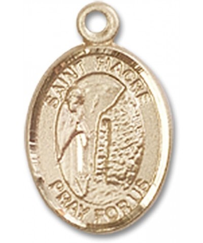 14 Karat Gold Catholic Patron Saint Medal Petite Charm Pendant, 1/2 Inch Saint Fiacre $100.58 Pendants