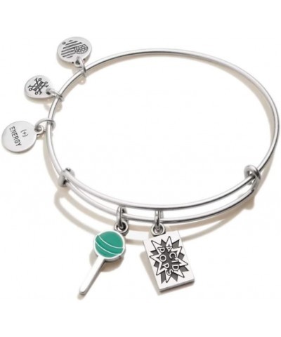 Harry Potter Expandable Bangle for Women, Acid Pops Duo Charm, Shiny Silver Finish, 2 to 3.5 in $9.98 Bracelets