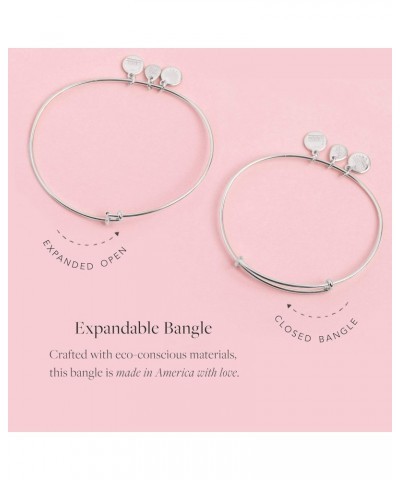 Harry Potter Expandable Bangle for Women, Acid Pops Duo Charm, Shiny Silver Finish, 2 to 3.5 in $9.98 Bracelets