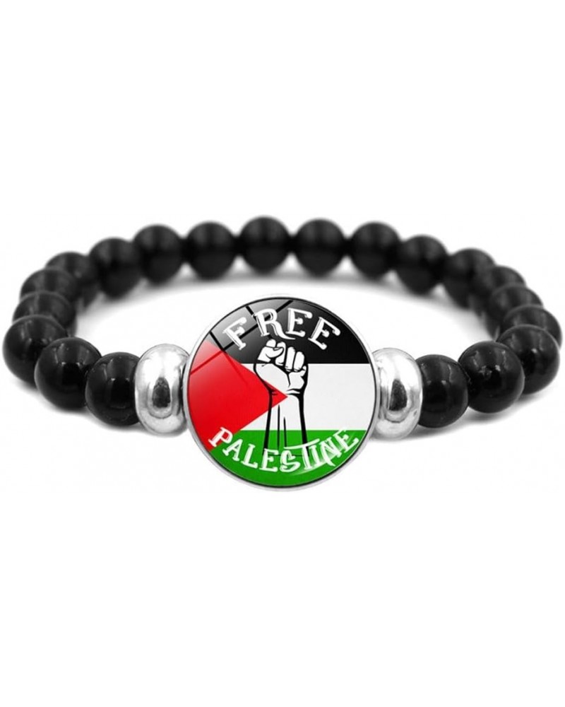 Palestine Flag Bracelet,Adjustable Bracelet Wristband Palestinian Flag Jewelry for Women Men,Adjustable Palestinian Flag Wris...