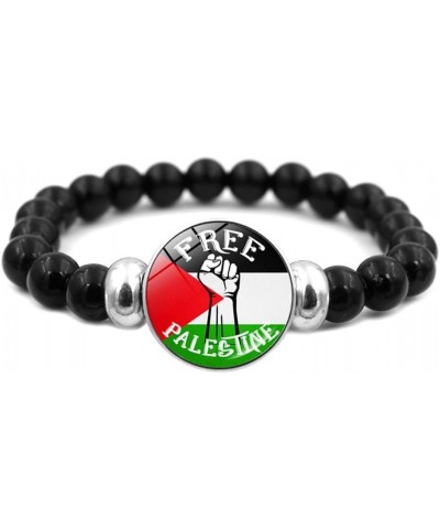 Palestine Flag Bracelet,Adjustable Bracelet Wristband Palestinian Flag Jewelry for Women Men,Adjustable Palestinian Flag Wris...