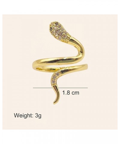 18K Gold Plated Rings for Women and Teen Girls Non Tarnish Cubic Zirconia Fidget Ring Butterfly/Snake/Mesh/Cross/Crown Knuckl...