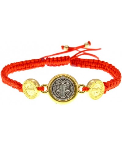 Saint Benedict Red Bracelet St Benedict Protection Prosperity and Good Luck Bracelet Pulsera De San Benito Proteccion Prosper...