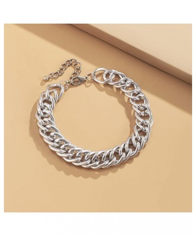 2pcs Boho Dainty Plated Chain Anklet Bangles Chain Silver $7.64 Anklets