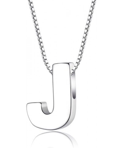 Initial Necklace 925 Sterling Silver Letter Pendant Personalized 26 Alphabet Necklace for Women Men A-Z Initial J necklace $1...