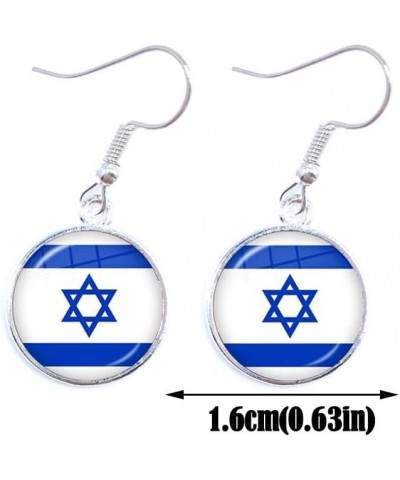 Israeli flag Earrings,Israel Stud Earrings,I Stand with Israel earrings,Israel Flag earrings to Support for Israel, Proud Isr...