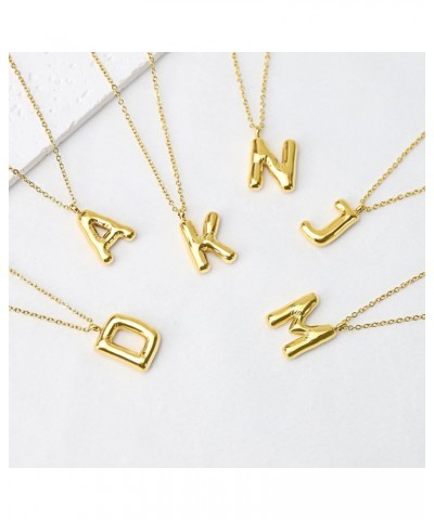 Gold Initial Necklaces for Women - Valentine Gifts, Bubble Letter Necklace Gold, Gold Initial J Necklaces, Initial J Necklace...