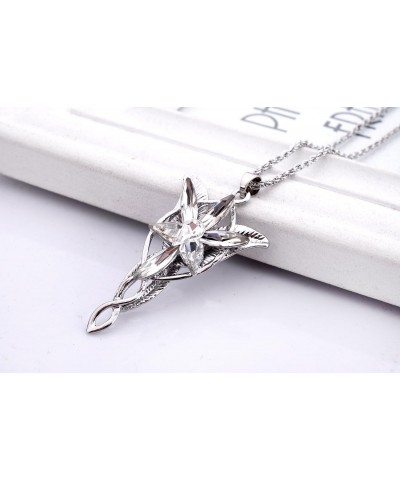 LUREME® Fairy Princess Arwen Silver Tone Zirconia Wings Pendant Necklace for Women and Girls(a1000004) $9.51 Necklaces