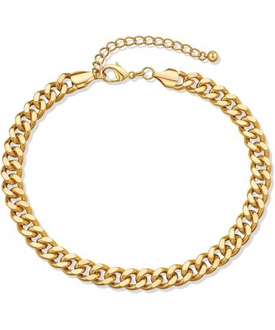 Gold Chain Necklace Cuban Chain Paperclip Link Choker Necklace for Ladies Jewelry Set Cuban $7.79 Necklaces